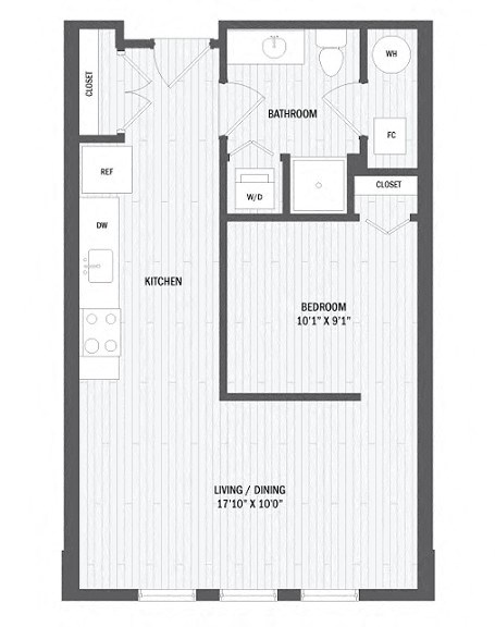 Floor plan at Jack Flats by Windsor, Massachusetts, 02176